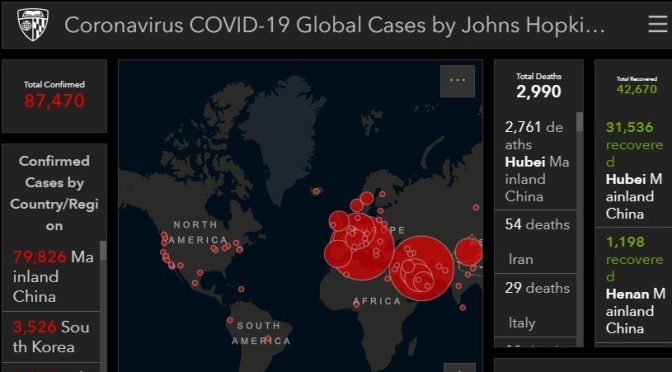 Health: 24/7 Real-Time “Coronavirus / Covid-19” Global Cases & Deaths