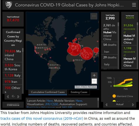 Real-Time Worldwide Coronavirus Covid-19 Case and Death Tracker