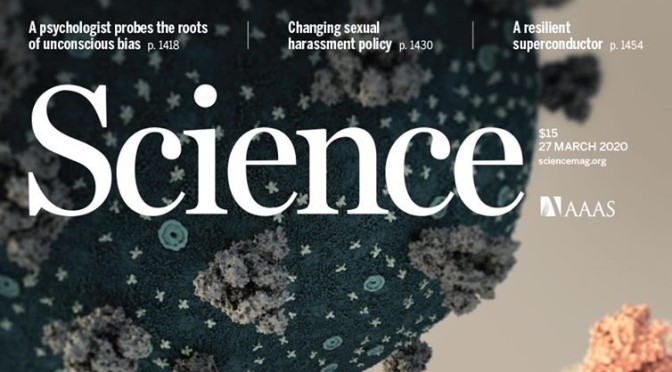 TOP JOURNALS: RESEARCH HIGHLIGHTS FROM SCIENCE MAGAZINE (MARCH 27, 2020)