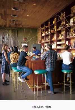 The Capri Restaurant in Marfa Texas