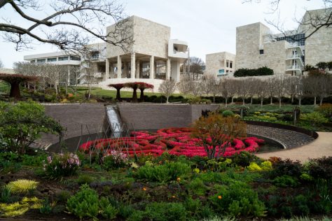 View back toward the Getty Center from the furthest point of the Central Garden Sarah Waldorf