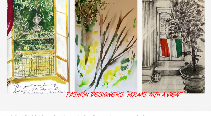 Lockdown Art: Fashion Designers Create “Rooms With A View” (Wallpaper)