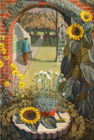 Charles Mahoney (1903-1968) The Garden 1950 LISS LLEWELLYN art website