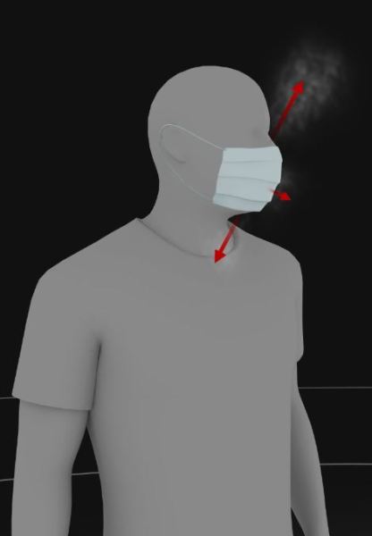 Face Mask Disrupts trajectory of cough New York Times April 14 2020