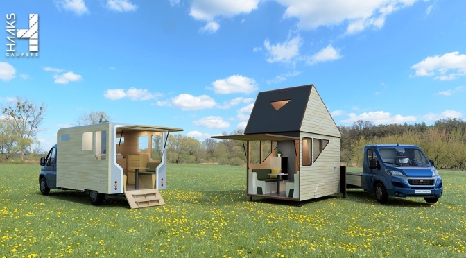 Future Of Mobile Living: “HAAKS Opperland Camper” Easily Detaches From Chasis – “Open Living Area”