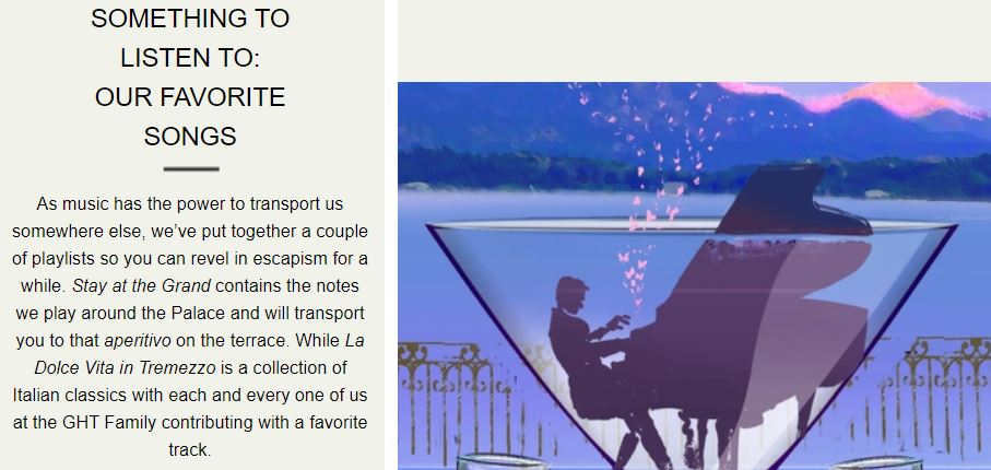 Hotel Grand Tremezzo Spotify Playlist