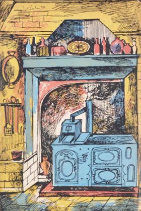 John Minton Illustration for French Cooking by Eizabeth David