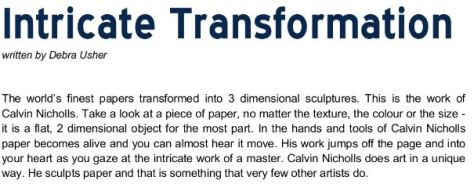 Intricate Transformation - Arabella Magazine May 2020 - Calvin Nicholls