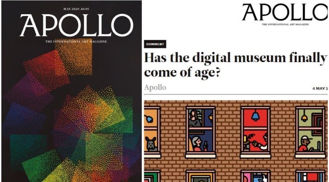 Top New Art Magazines: “Apollo – May 2020” Issue