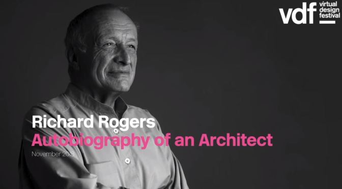 Design Lectures: 86-Year Old Italian-British Architect Richard Rogers