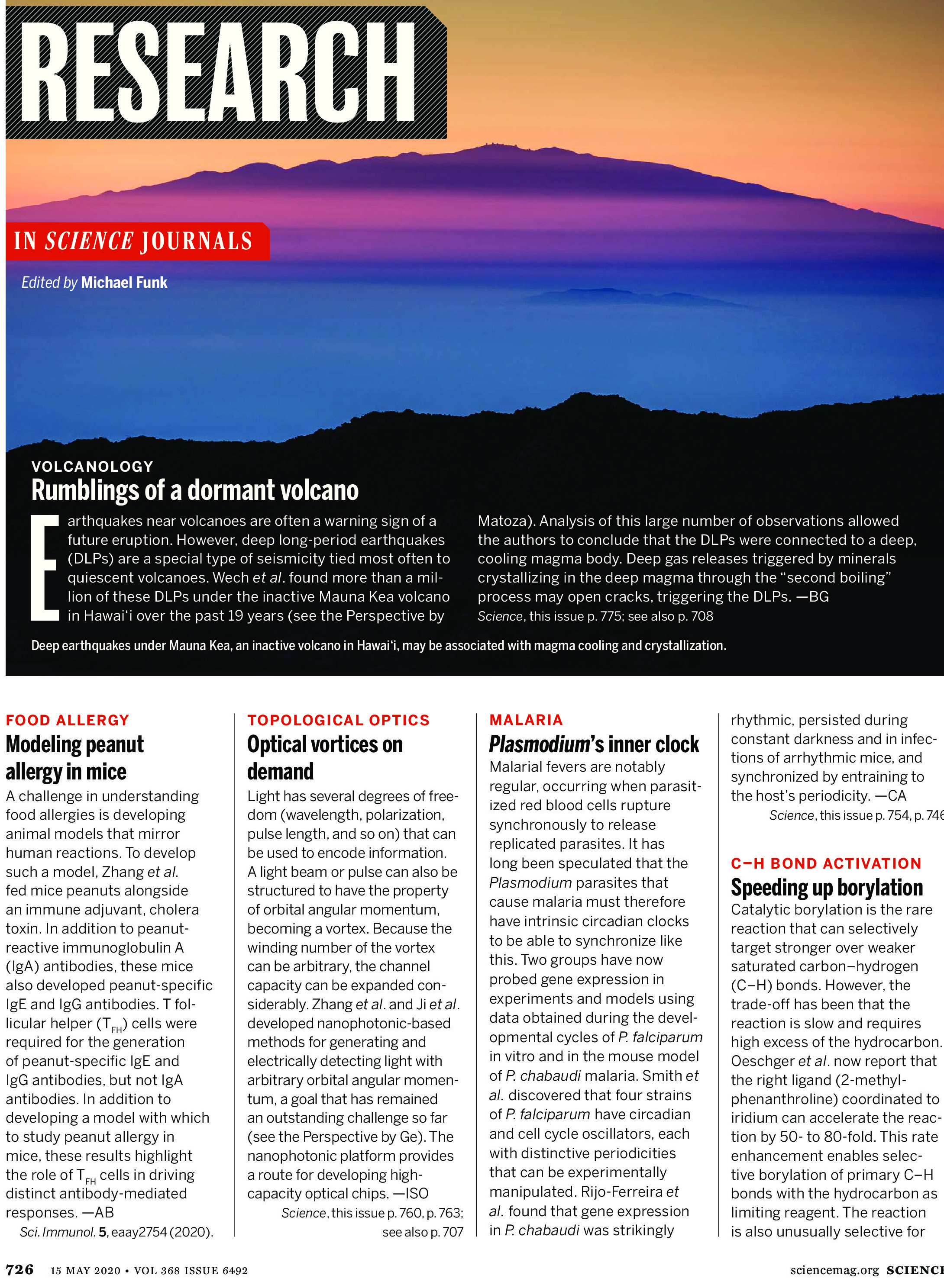 Science Magazine Research Highlights May 15 2020