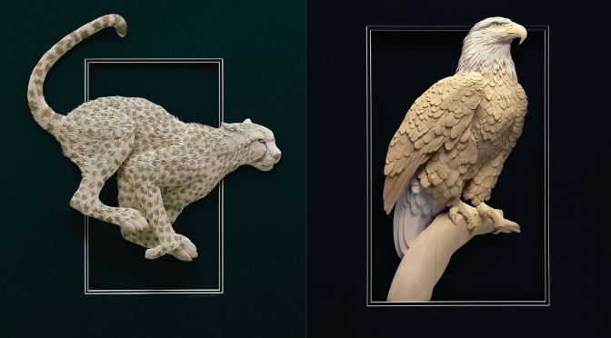 Top Artist Profiles: 3-D Wildlife Paper Sculptor Calvin Nicholls (Arabella)