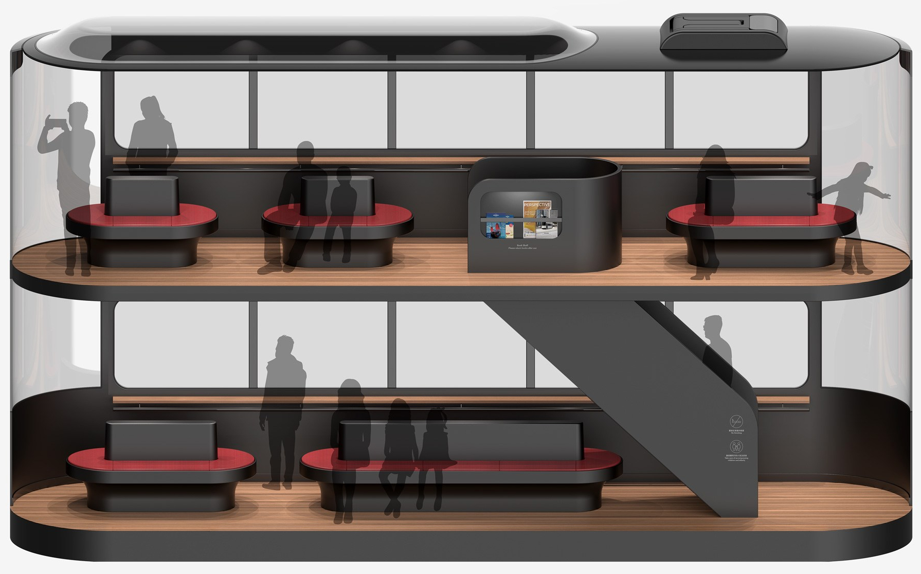 Andrea Ponti Driverless Tram interior seating