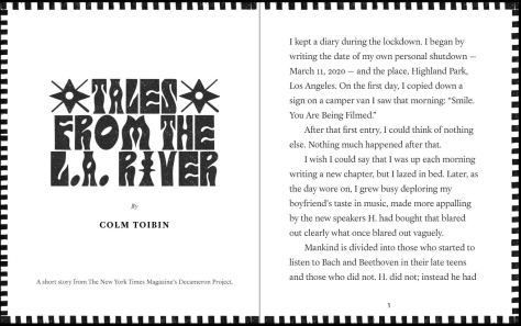 Colm Toibin - Tales From The L.A. River - New York Times - July 10 2020