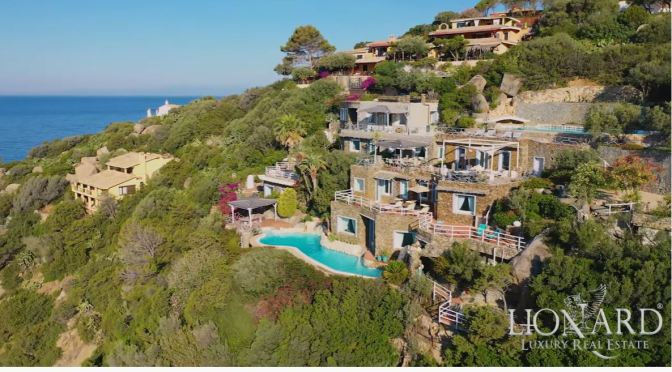 Italian Home Tours: Villa On Cliff In Sardinia (Video)