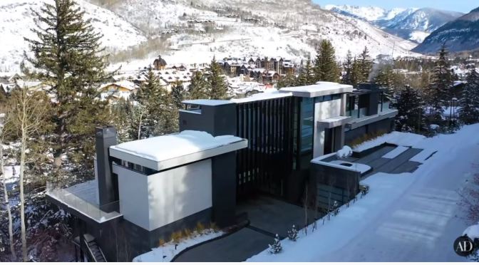 Home Tour Videos: Ultra-Modern Colorado Rocky Mountain Ski Mansion (AD)