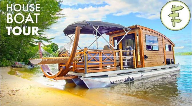 Innovative Boat Tours: ’28-Ft Tiny Houseboat’ (Video)