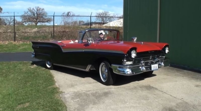 Classic Cars: 1957 Ford Fairlane 500 Skyliner Convertible (Video)