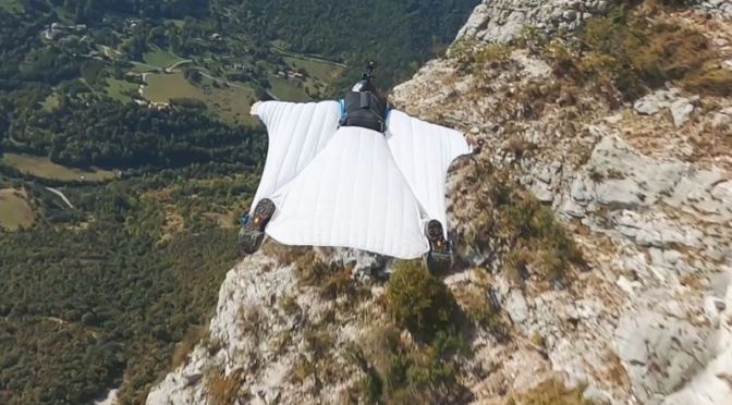 Extreme Sports: First-Person View ‘Base Jump Wingsuit Flying’ In France
