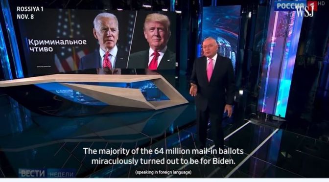 Politics: How Russian State Media Covers The 2020 U.S. Election (WSJ)