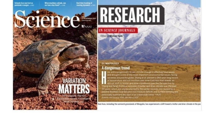 TOP JOURNALS: RESEARCH HIGHLIGHTS FROM SCIENCE MAGAZINE (NOV 27, 2020)