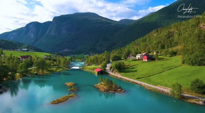 Aerial Travel: ‘Lovatnet Lake – Norway’ (4K Video)