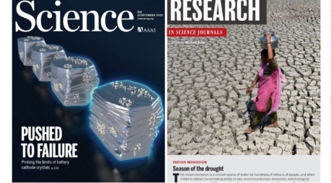 TOP JOURNALS: RESEARCH HIGHLIGHTS FROM SCIENCE MAGAZINE (DEC 11, 2020)