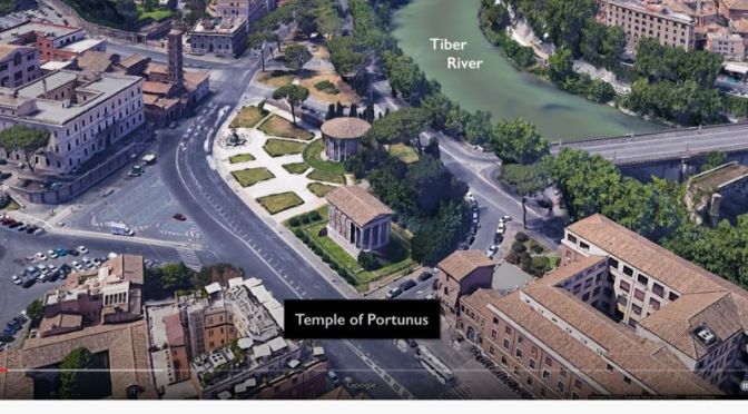 Ancient Architecture: ‘Temple Of Purtunus’ In Rome, Italy (4K Video)