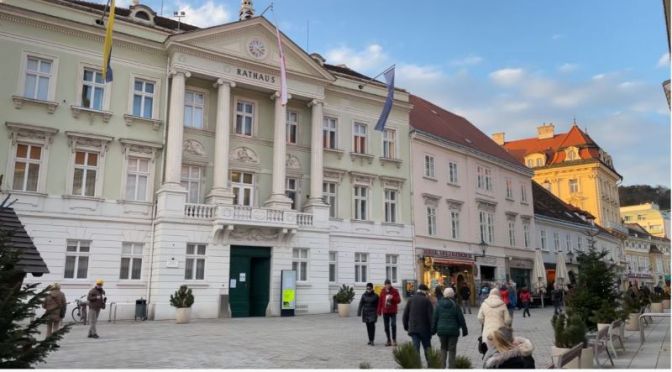 Walks: ‘Baden’ – A Spa Town Near Vienna, Austria (4K)