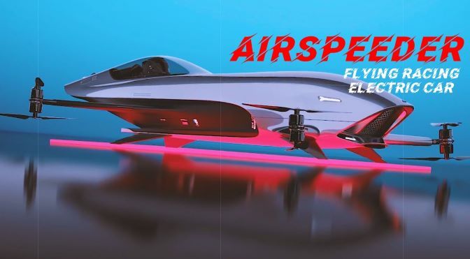 Racing Design: ‘Airspeeder’ Flying Electric Car (Video)