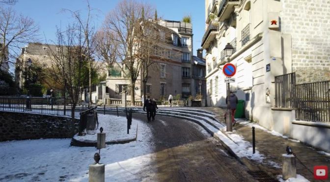 Winter Walk: Montmartre In Paris, France (4K Video)