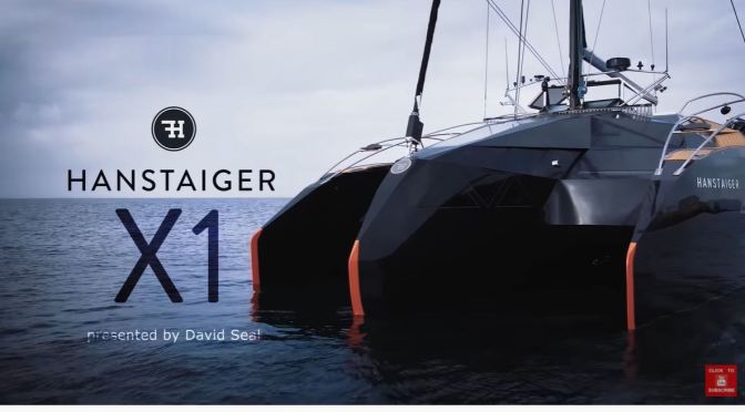 Future Of Sailing: The ‘Carbon Fibre Trimaran – Hanstaiger X1’ (Video)