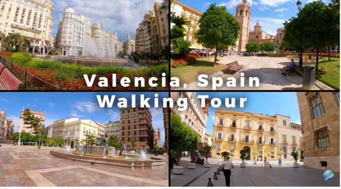 Walking Tour: ‘Valencia – Southeastern Spain’ (4K)