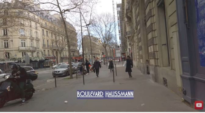 Walking Tour: Boulevard Haussmann In Paris (4K)