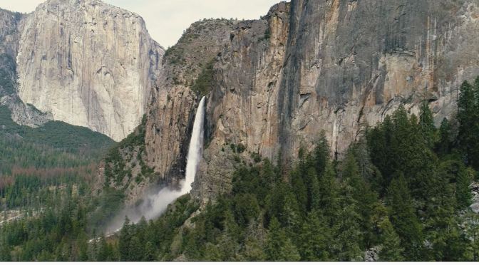 Aerial Views: Yosemite Falls – California (4K)