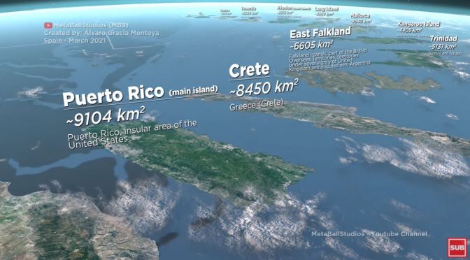 Perspectives: The World’s Islands In Size Comparison