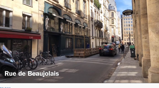 Walking Tours: ‘Passage De Beaujolais’ – Paris (Video)