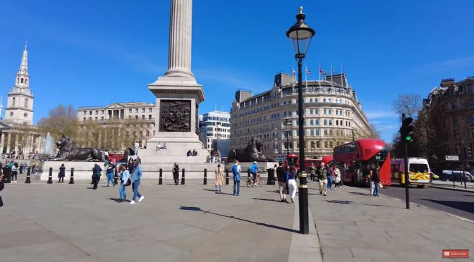 Walks: ‘Trafalgar Square To The London Eye’ (4K)