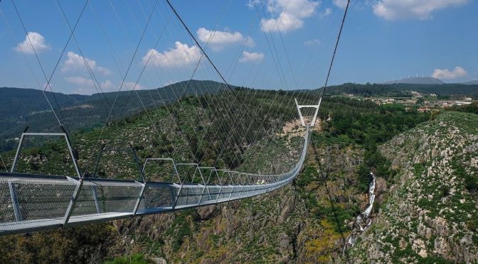 Views: World’s Longest Pedestrian Suspension Bridge In Portugal (Video)