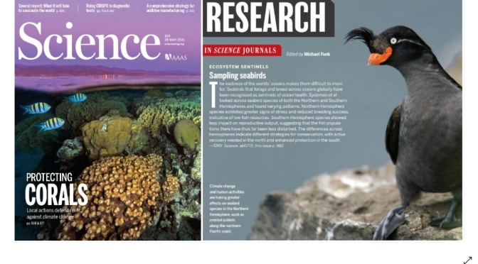 TOP JOURNALS: RESEARCH HIGHLIGHTS FROM SCIENCE MAGAZINE (MAY 28, 2021)