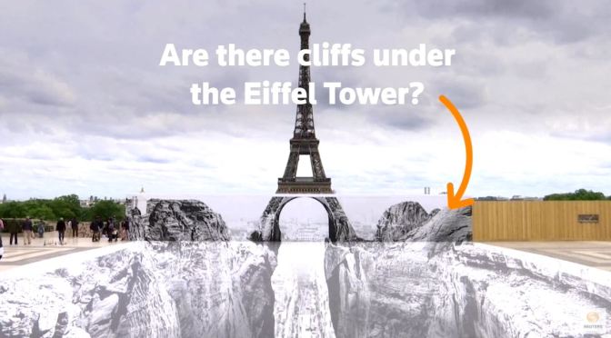 Artistic Views: An Optical Illusion At Eiffel Tower