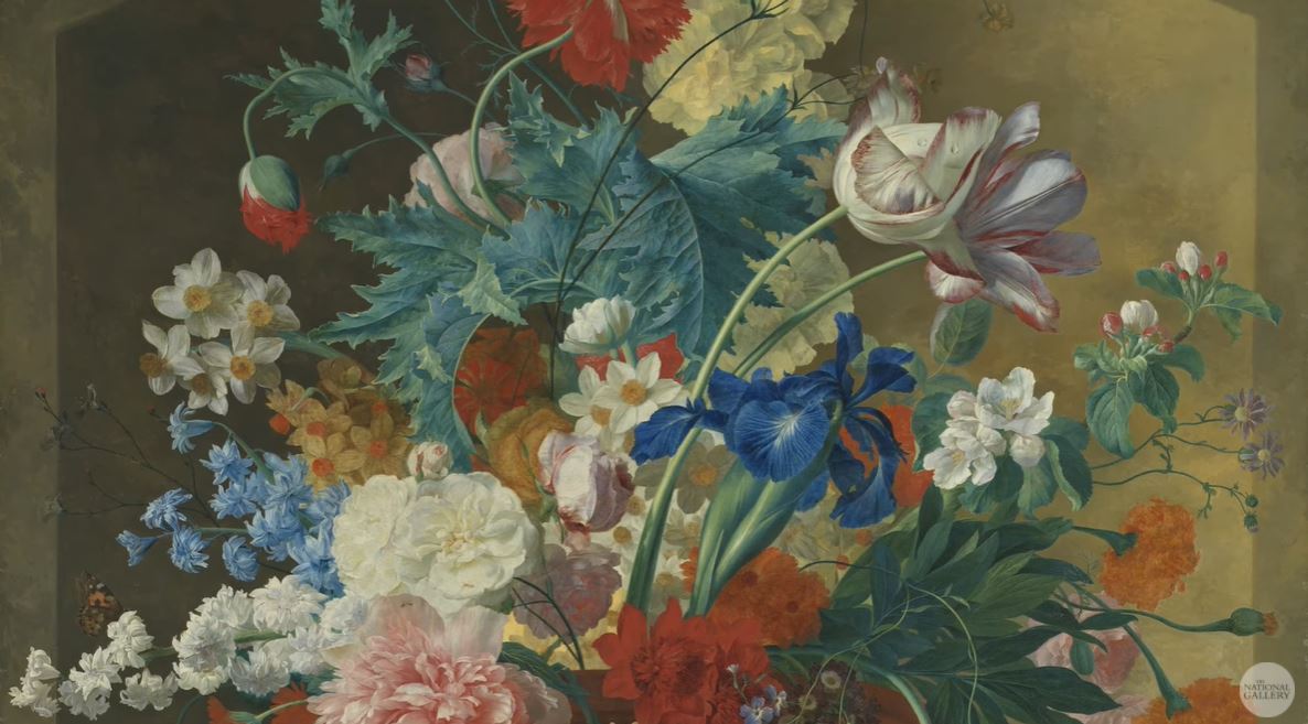 Artwork: ‘Flowers In A Terracotta Vase’ By Jan Van Huysum (1682-1749