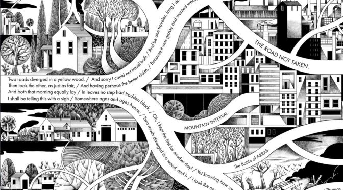 Poems: Robert Frost’s “The Road Not Taken” As Drawn By Sergio Garcia Sanchez