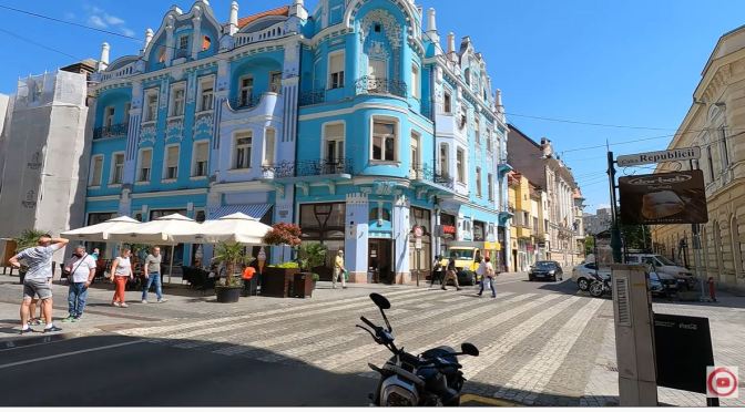 Walking Tour: Oradea – Northwest Romania (4K)