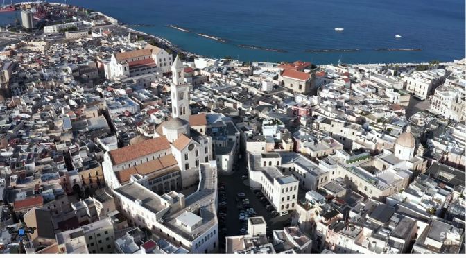 Aerial City Views: Bari – Southern Italy (4K)