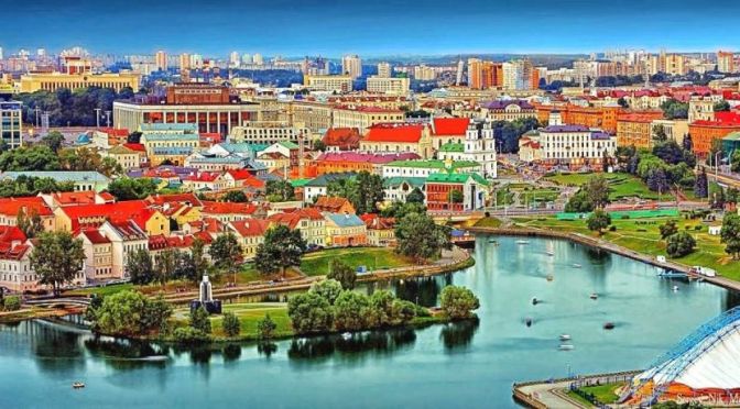 Aerial Views: Minsk – Capital Of Belarus (4K)