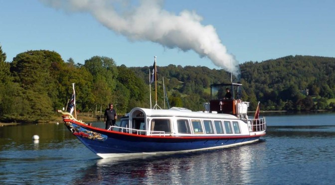 Views: British Steam Yacht Gondola In Lake District