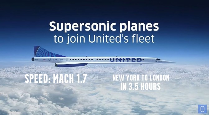 Air Travel: United Orders 50 Supersonic Planes