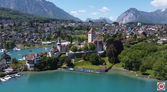 Switzerland Travel: Tour Of Spiez On Lake Thun (8K)