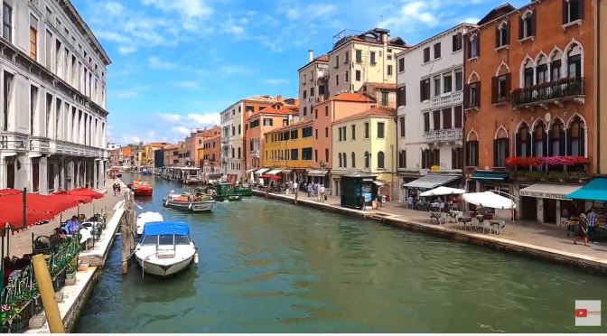 Walks: Cannaregio Area Of Venice, Italy (4K Video)